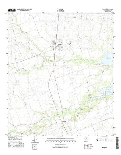 MyTopo Granger, Texas USGS Quad Topo Map