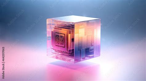 Future innovative digital Quantum Computer System Micro Chip Circuit ...