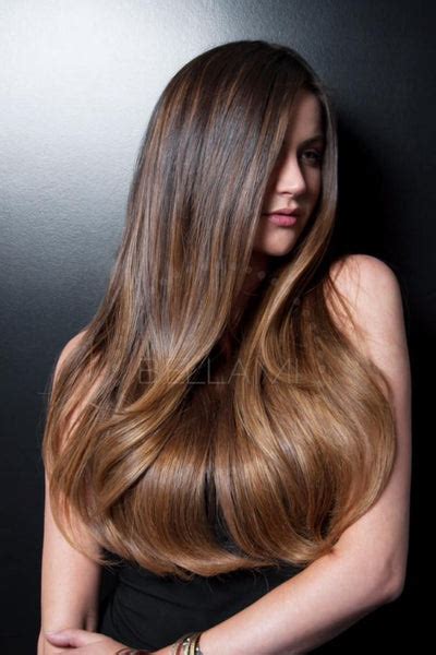 Balayage 160g 20" Ombre Dark Brown/Chestnut Brown Hair Extensions ...