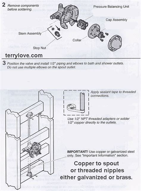 Installing a K-304 Kohler Rite-Temp bath & shower valve. | Terry Love Plumbing & Remodel DIY ...