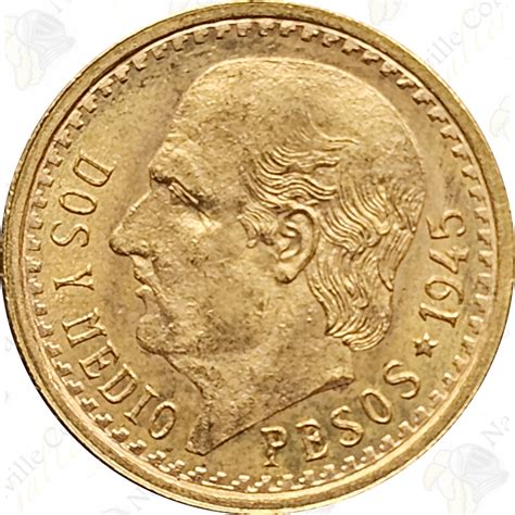 Mexican 2.5 Peso Gold - .0603 oz Pure Gold - SKU #22003