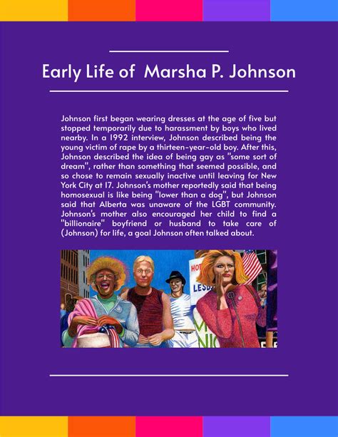 Marsha P. Johnson Biography | Biografie Template