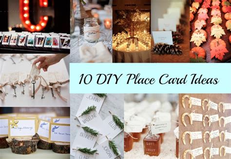 10 DIY Place Card Ideas - Rustic Wedding Chic