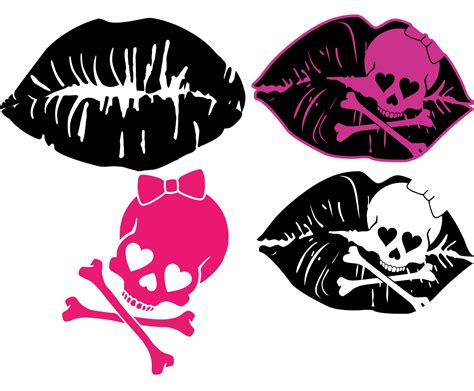 Girly Skull Logos