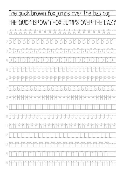 Handwriting Practice Sheets Make Your Own