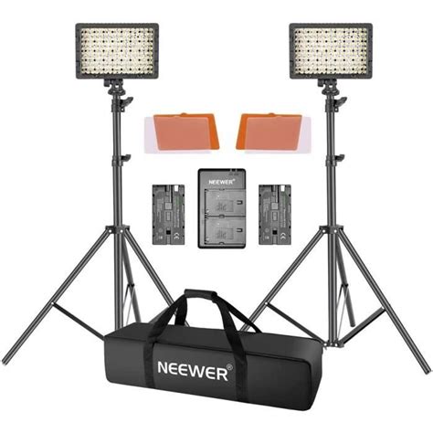 Eclairage pour studio photo Neewer Panneau LED 160 Lumière Vidéo, Lot ...