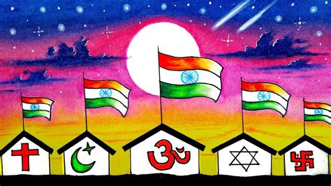 har ghar tiranga drawing/independence day drawing/har ghar tiranga poster drawing/हर घर तिरंगा ...