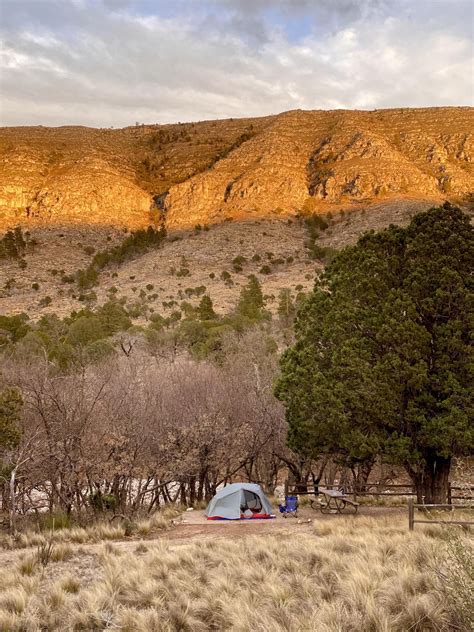 Camp at Guadalupe Mountains National Park last week. I was the only one ...