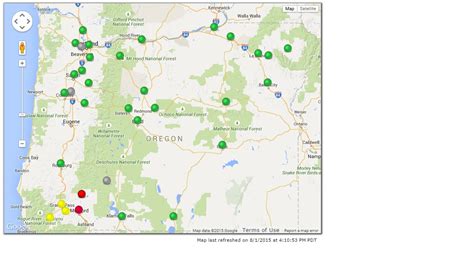 Oregon Smoke Information: Air Quality Deteriorates over Southwestern Oregon