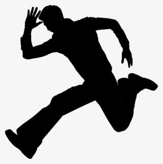 Man,running,adult,hurry - Silhouette Running Fear PNG Image | Transparent PNG Free Download on ...