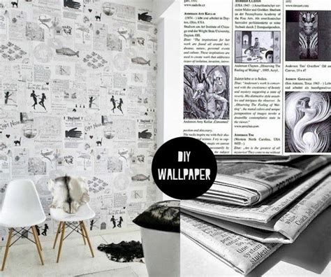 DIY Newspaper Wallpaper - WallpaperSafari