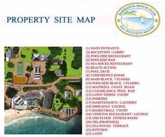 Resort Map | Barbados Beach Club | Barbados