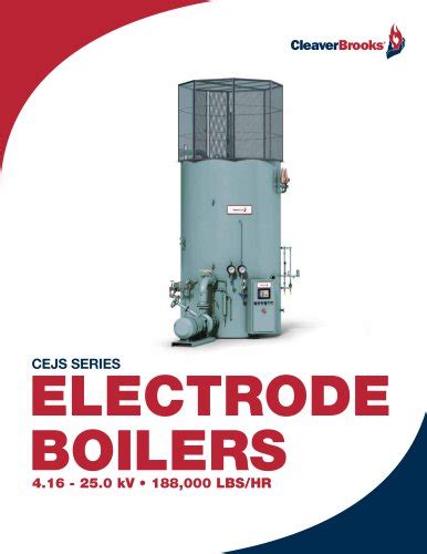 Electrode Boiler - Cleaver-Brooks - PDF Catalogs | Technical Documentation | Brochure