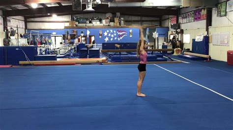 Floor: Standing Back Handspring Series - YouTube