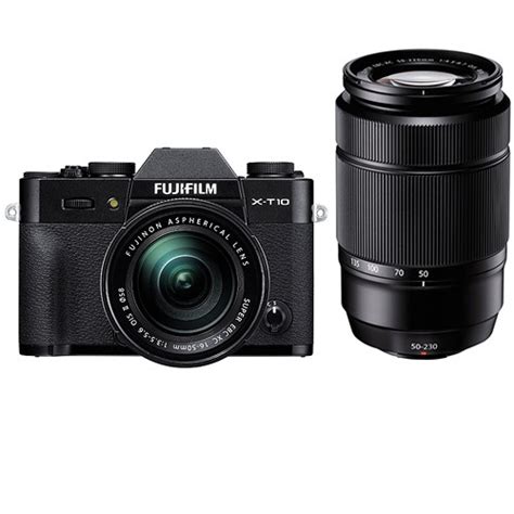 Fujifilm X-T10 with 16-50mm and 50-230mm Lenses Kit 16470623 B&H