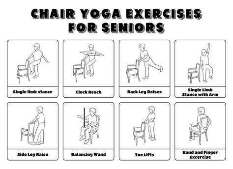 28 Day Chair Yoga For Seniors Printable