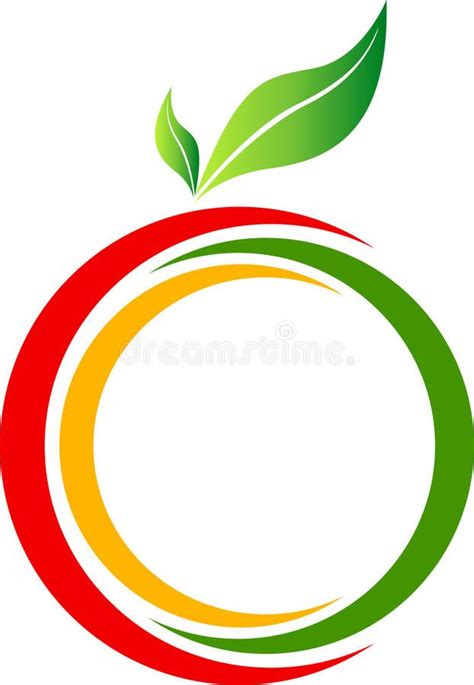 Fruit logo. Illustration art of a fruit logo with isolated background ...