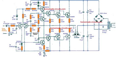 Diy Solid State Guitar Amp Schematics - Wiring Diagram