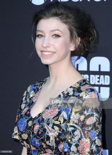 Actress Katelyn Nacon attends AMC Celebrates The 100th Episode Of 'The Walking Dead' at The ...