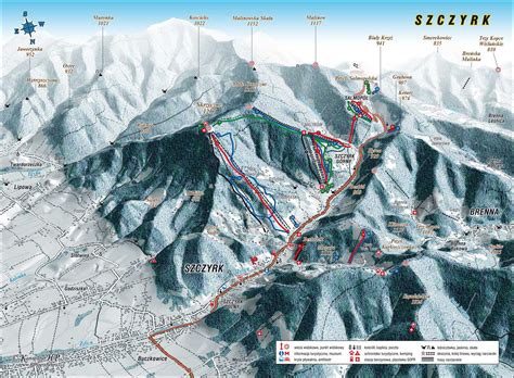 Szczyrk Piste Map / Trail Map