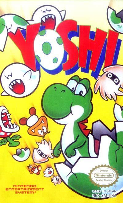 Yoshi (NES) - Nintendo, 1992 | Yoshi, Nintendo nes, Nes games