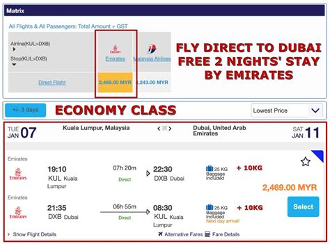 Fly Direct To Dubai FREE 2 Nights Stay by【EMIRATES】@ RM 2469 all in