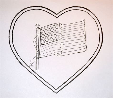 American Flag Pencil Drawing at GetDrawings | Free download