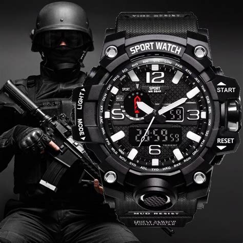 G Style Shock zegarki mężczyźni wojskowy armia mężczyzna zegarek Reloj Led cyfrowy zegarek ...