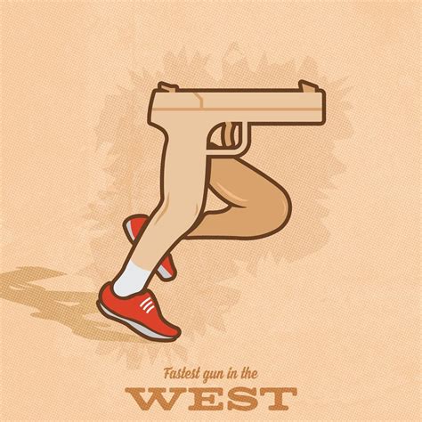 Fastest Gun In The West - 12x18 Poster | Origin - My sketchbook : r/graphic_design