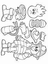 Firefighter coloring Pages sketch template