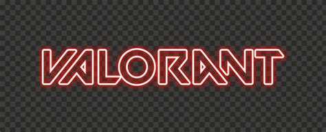 HD Valorant Light Red Neon Text Logo PNG | Text logo, Neon, Text