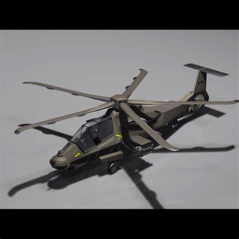 rah 66 attack helicopter comanche 3d model