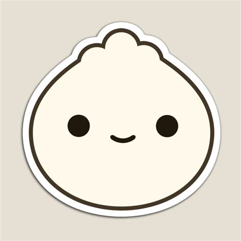 "Cute Kawaii Bao Dumpling" Magnet for Sale by Daytone | Dumplings, Cute stickers, Kawaii stickers