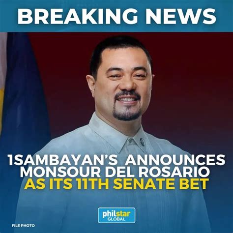 BREAKING: Former Makati Rep. Monsour Del Rosario is 1Sambayan’s 11th ...