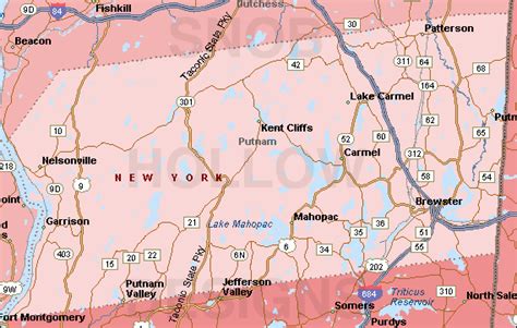 Putnam County New York color map