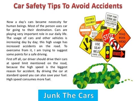 Car safety tips to avoid accidents