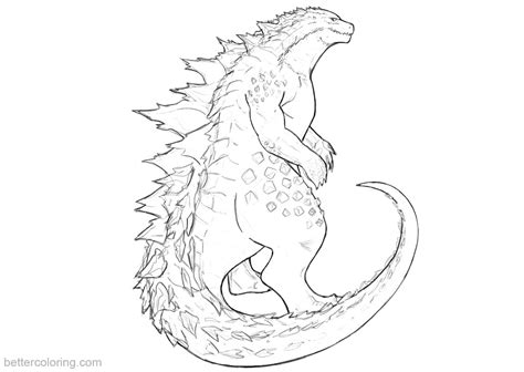 Godzilla Coloring Pages Fanart - Free Printable Coloring Pages