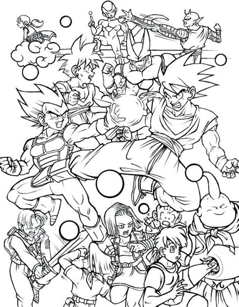 Free Printable Dragon Ball Z Coloring Pages - Dragonball HD Wallpaper