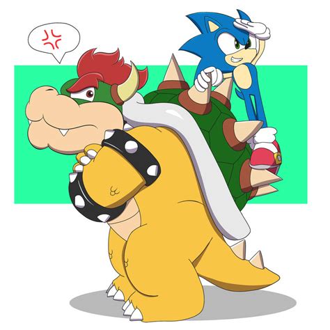 Bowser and Sonic by FenrirSeven on DeviantArt