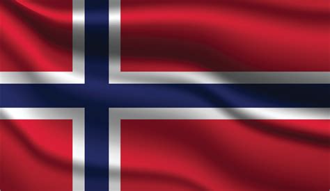 Norway Realistic Modern Flag Design 3810681 Vector Art at Vecteezy