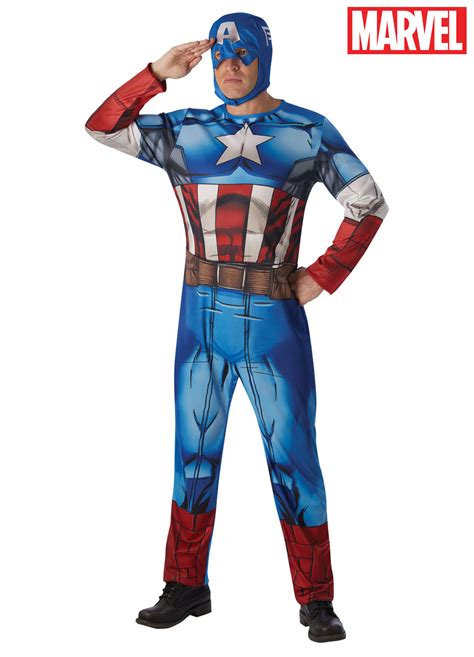 Captain America Costume Adult — Party Britain