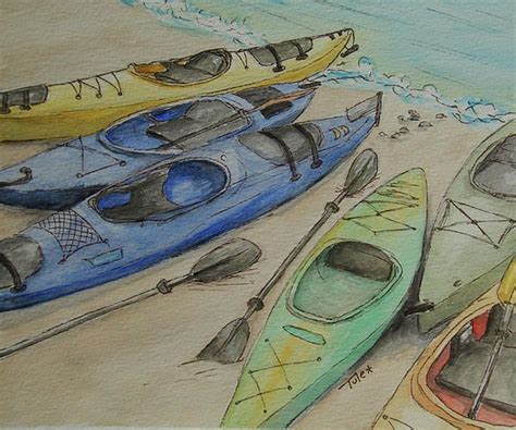 I want to paint some Kayaks one day...I am in one enough to do it with ...