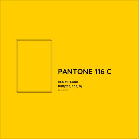 About PANTONE 116 C Color - Color codes, similar colors and paints - colorxs.com