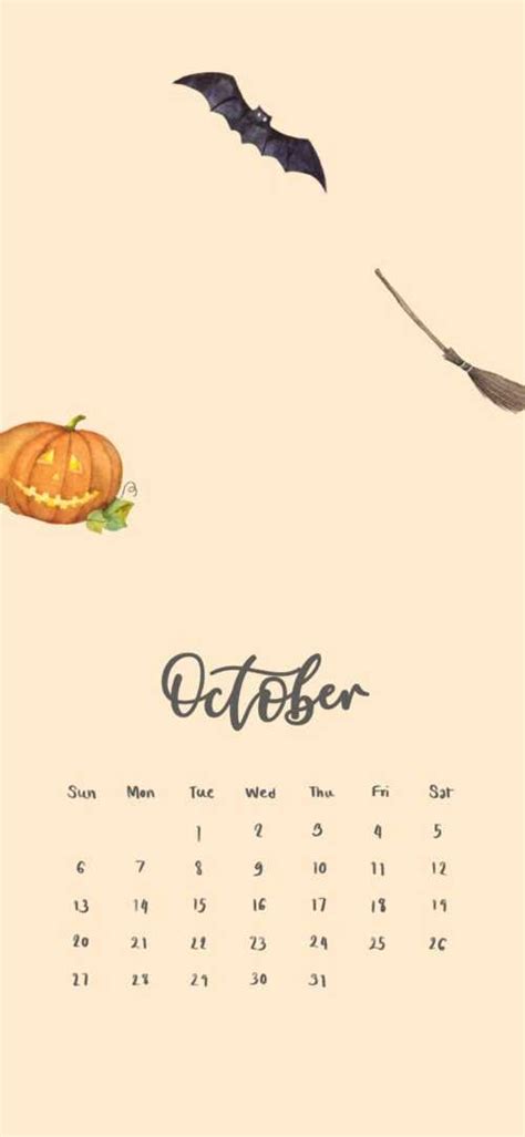 October Calendar 2023 Wallpaper - iXpap