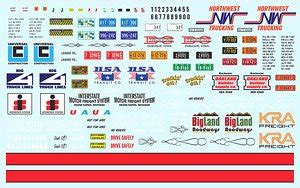 Big Rig Trucking Graphics Decal Set 1:25 Scale (Decal) - HobbySearch Model Car Kit Store