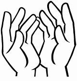 Uplifted Hands Coloring Pages  Best Place To Color Peace Gesture Okay sketch template