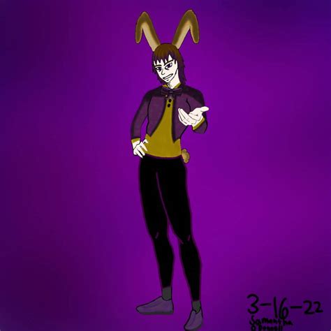 William Afton/Glitchtrap by SamanthaMoon101 on DeviantArt