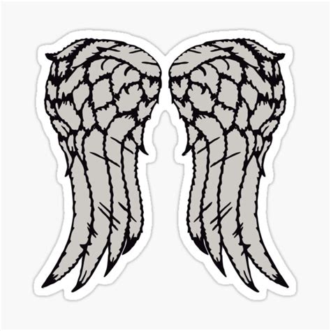 Daryl Dixon Wings Stickers | Redbubble