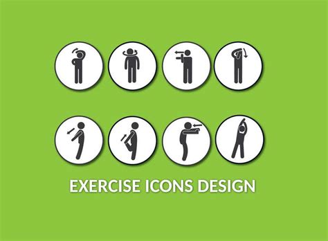 Entry #360 by thimash123 for Exercise icons design | Freelancer