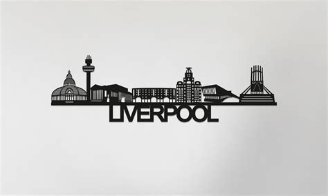 Liverpool Skyline Liverpool Gift Skyline Art - Etsy UK